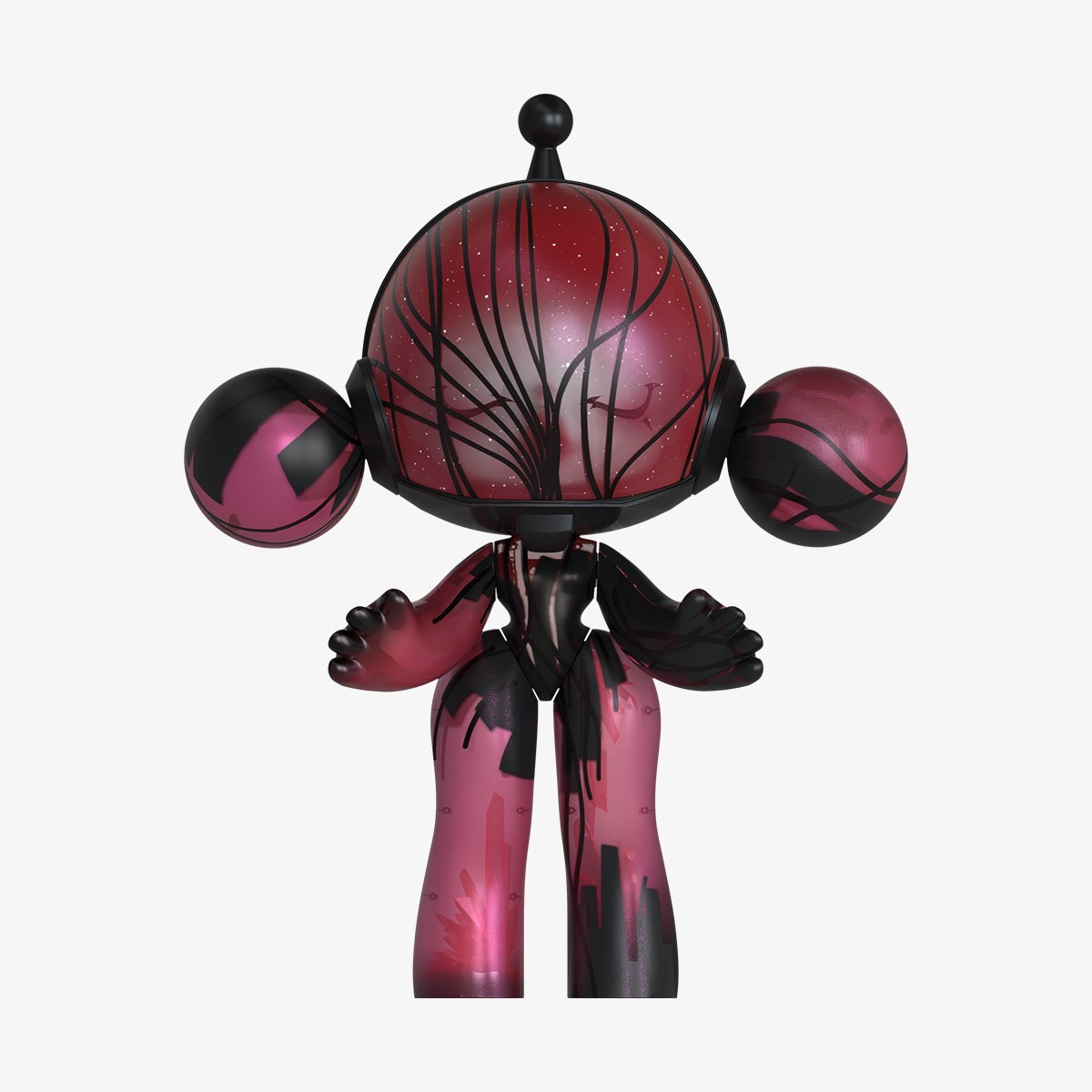 Pop Mart Mega α Skullpanda 400% Red Crystal Figure | eBay