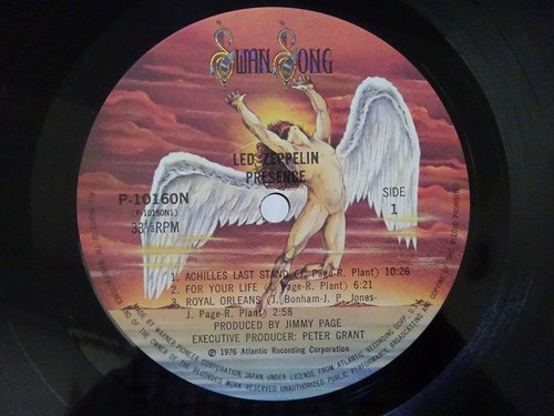 Led Zeppelin Presence Swan Song P-10160N Japan VINYL LP OBI - Bild 3 von 3