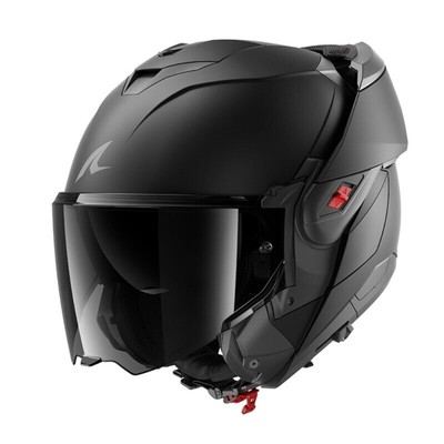 MODULARER HELM SHARK OXO DARK SHADOW MATT SCHWARZ MATT FLIP BACK BLANK TOURING