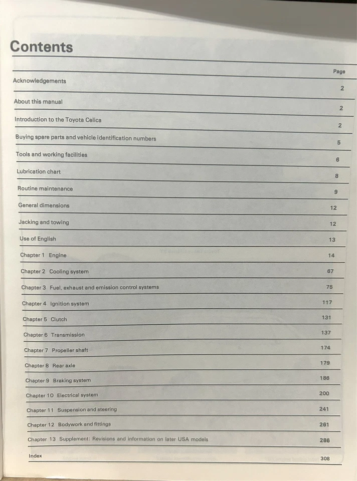 Manual De Taller De Propietario Haynes Toyota Celica GT ST 1978-1981 Reparación - Imagen 2 de 4
