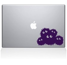 The Decal Guru Fuzzies MacBook Decal Vinyl Sticker - 12" MacBook - Lavender
