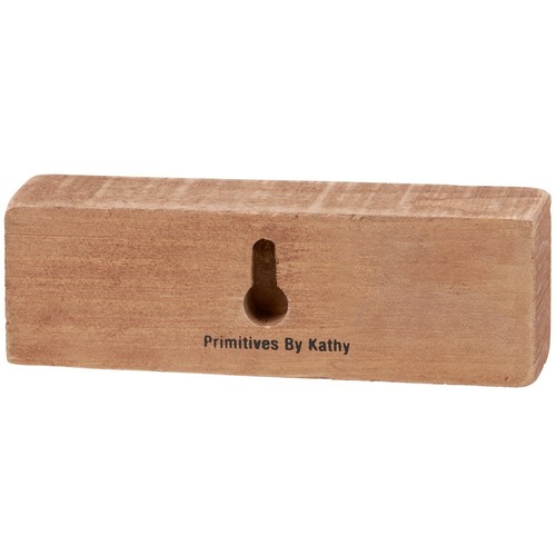 Decorative Rustic Wooden Block Sign - Leave The Road Take The Trails 4.5 In NEW - Picture 3 of 3