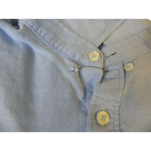 Zara Man Slim Fit Blue dress Shirt Size Medium Long Sleeve Button Front - Picture 2 of 4