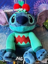Disney Parks Christmas Lilo  Stitch Holiday Stitch Plush Toy 14" NEW