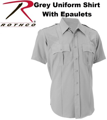 Grey Law Enforcement Security EMT Short Sleeve Uniform Shirt 30045 Rothco | eBay