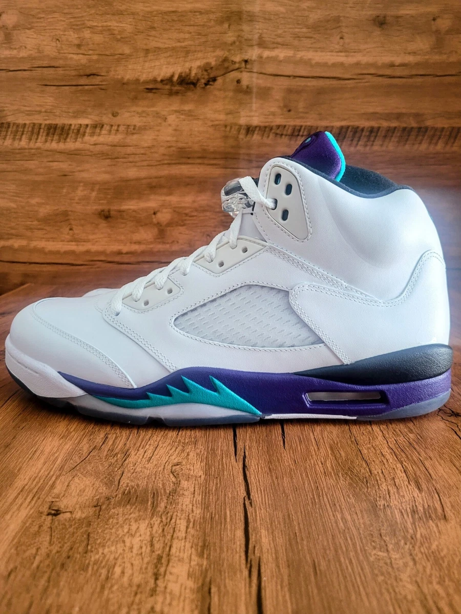 Nike Air Jordan 5 Retro Grape 2013 Men's Size 13 Athletic Shoes 136027-108