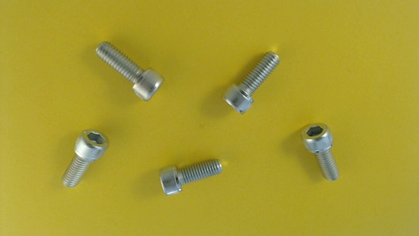 5X M10X25 Zylinderschrauben Mit Innensechskant 8.8 Din 912 Iso 4762 Verzinkt-image