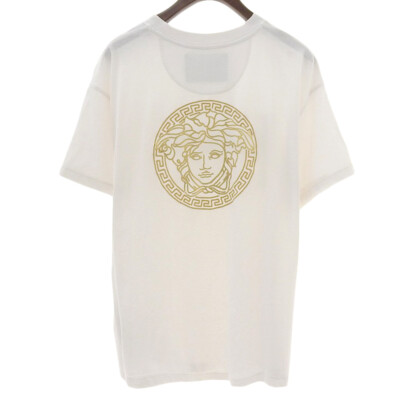 トップス FENDACE FENDI versace FENDACE Fenderche logo T-shirt men's white