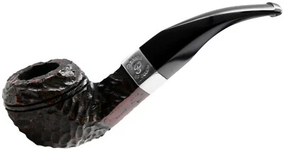 Peterson Donegal Rocky Rustic Finish Medium Bent Bulldog Briar Pipe (80s)