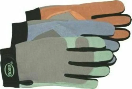 Guantes de cuero Boss y almohadillas