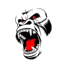 Car Sticker Gorilla Ape Totem Graphics Vinyl Decal for Truck Hood Side Body Door