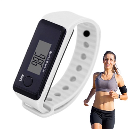 Fitness Activity Step Counter Watch Calorie Tracker Heart Rate Monitor Pedometer - Photo 4 sur 14