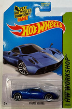 2014 🔥HOT WHEELS 🛞 HW WORKSHOP PAGANI HUAYRA BLUE 198/250
