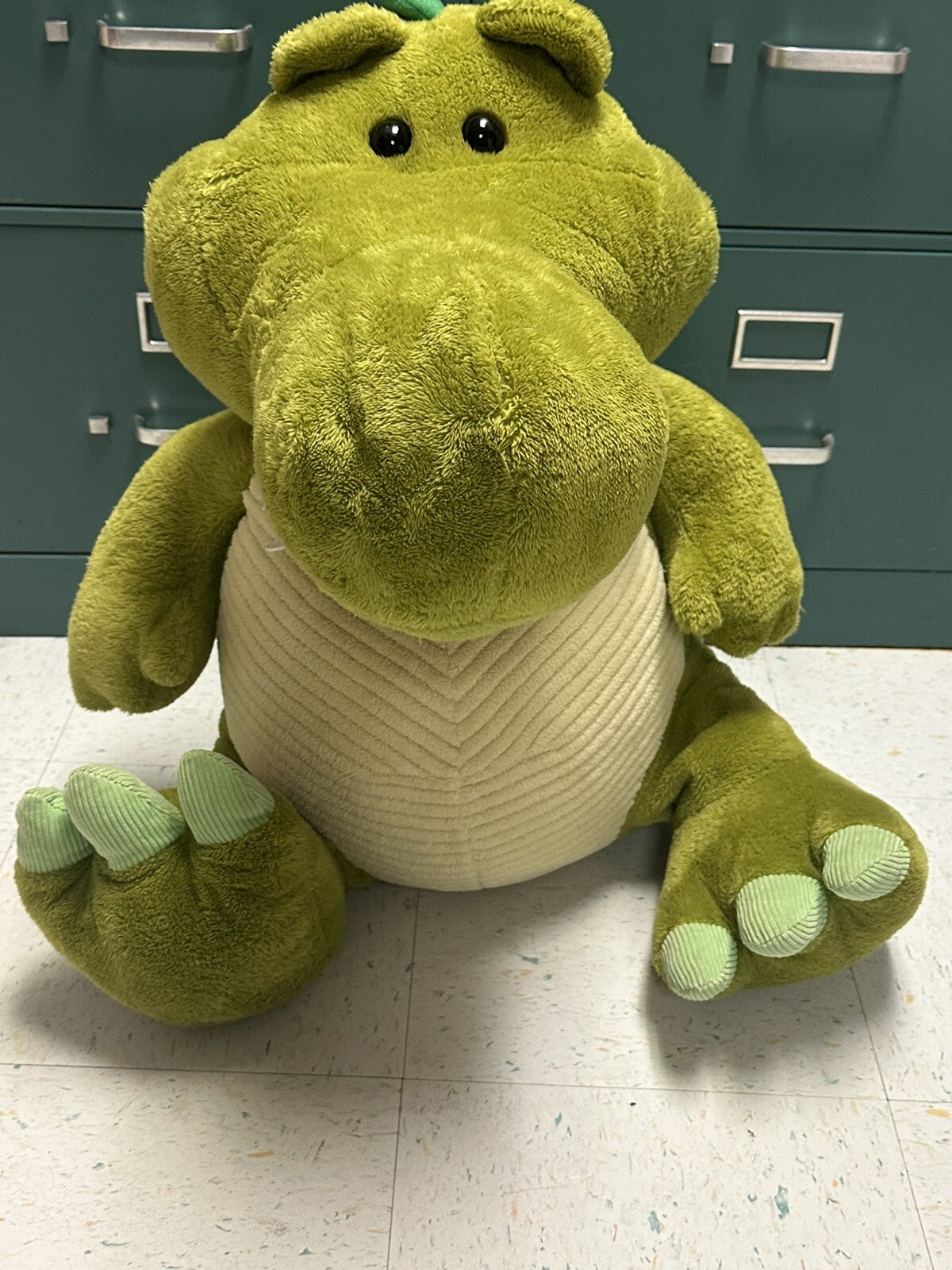 Goffa International Plush Large Green Alligator About 23” Tall When Sitting
