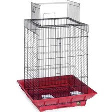 Prevue PetPrevue Hendryx SP851R/B Clean Life Play Top Cage, Red and Black