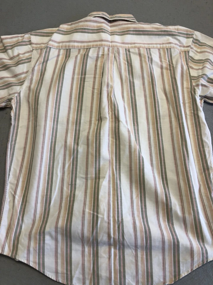 Banana Republic Button Down Shirt Men's Large Safari Beige Pocket Collar Cotton - Image 4 of 4