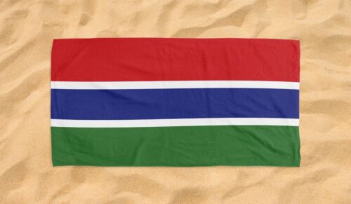 Gambia País Banderas Nacionales Escudo de Armas Regalo Toalla de Playa Baño - Imagen 1 de 4