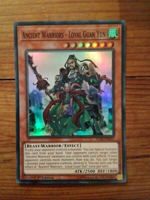 ANCIENT WARRIORS - LOYAL GUAN YUN IGAS-EN012 SUPER RARE 1.EDITION in mint