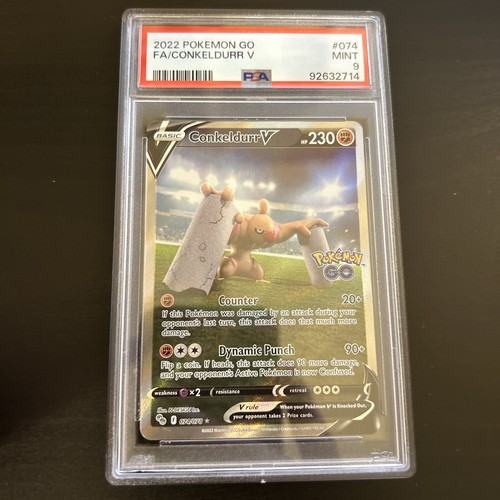 Conkeldurr V 074/078 Alt Art 2022 Pokémon GO Pokémon Card PSA 9 MINT eBay