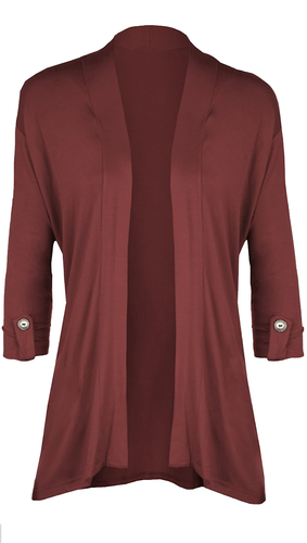 Ladies Short Sleeve Button Cardigan Womens Open Stretch Top All UK Sizes 8-26 - Picture 9 of 16