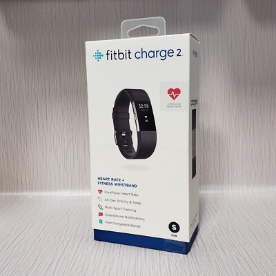 Fitbit Charge Heart Rate Fitness Wristband Small Band Black
