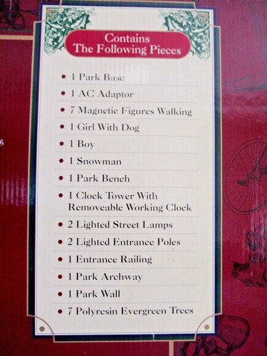 HAPPY WINTER HOLIDAY "WALK IN THE PARK" ~ (GIFT SET) ~ LIGHTED & ANIMATED !!! - Picture 23 of 24