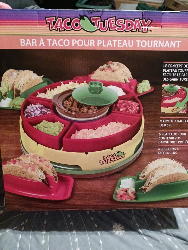 Taco Tuesday Lazy Susan Taco Bar  - Image 4 of 4