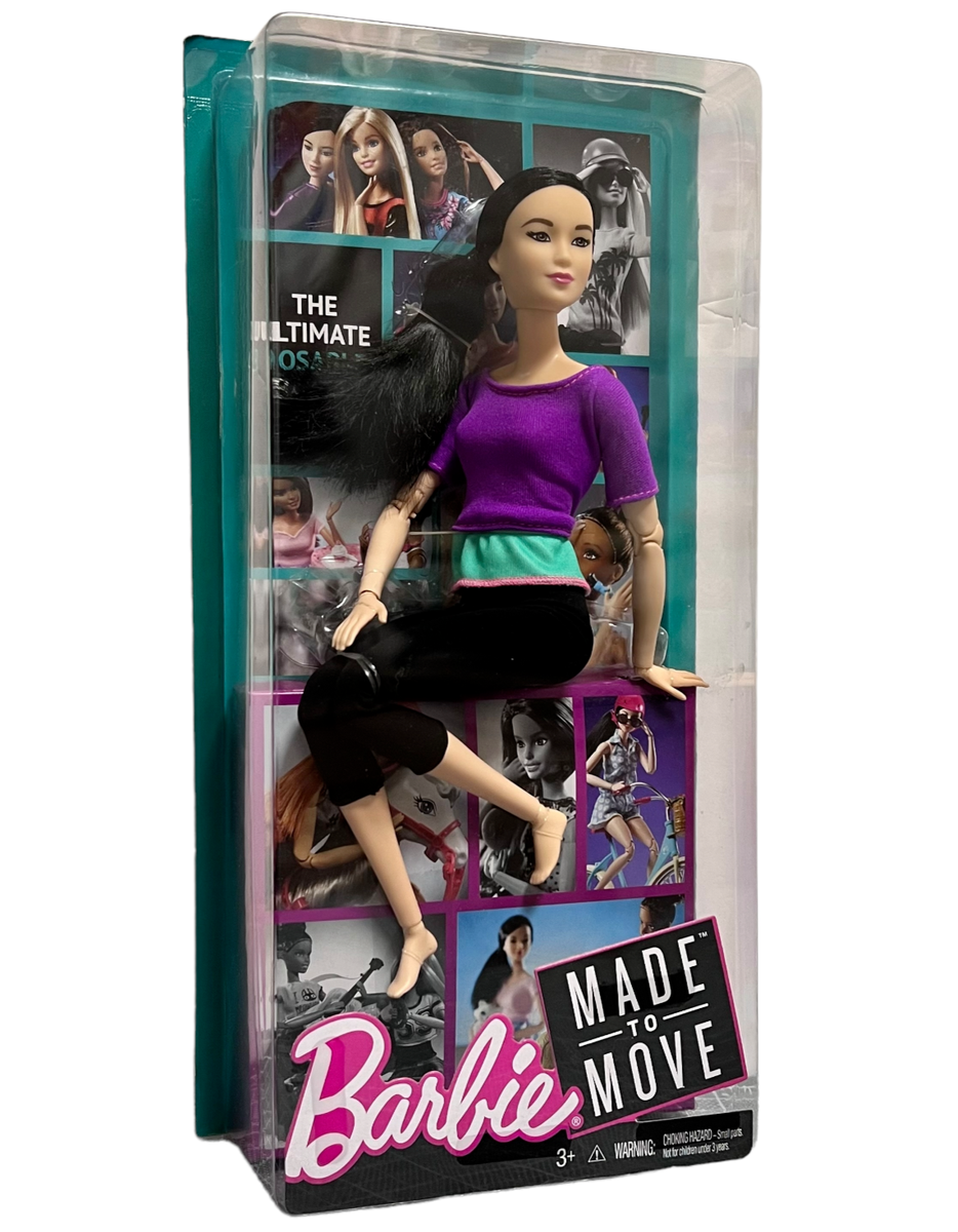 Fashion Doll Barbie Made To Move Doll Dark Hair Barbie Made To