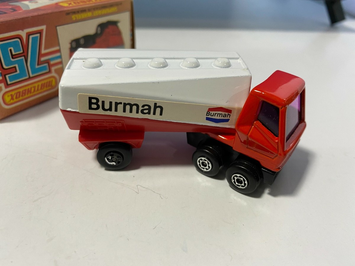 VINTAGE MATCHBOX LESNEY #63 EURO FREEWAY GAS TANKER BURMAH NICE
