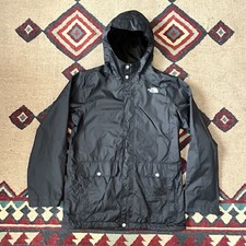 North Face Dryvent Hooded Jacket Boys Youth XL Black Zip Rain Shell Windbreaker