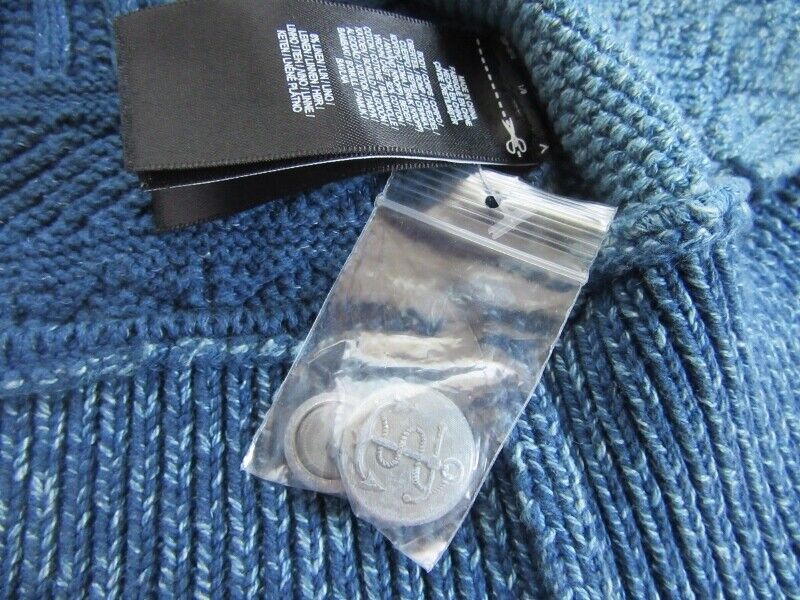 Unused RRL Ralph Lauren Indigo Dyed Hand Knit Sha… - image 10