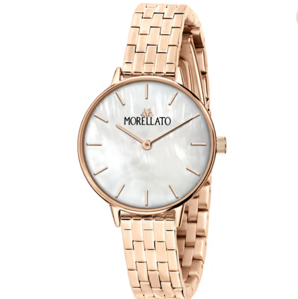 Damenuhr Morellato Armband GehäUse Stahl RoséGold Zifferblatt Perlmutt-image