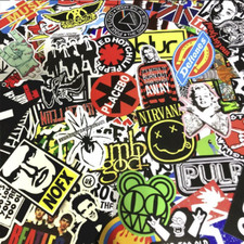 100PCS Rock band sticker Rock and Roll Music Sticker Vinyl Waterproof