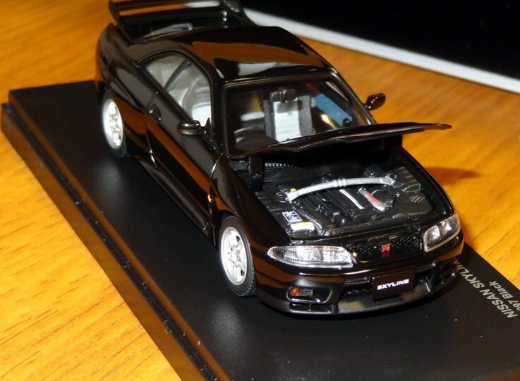 kyosho 1/43 NISSANスカイラインGT-R(BCNR33)1995 Kyosho 1/43 Nissan 1997 Skyline GTR Bcnr33 R33 Model Car Black | eBay