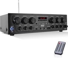 Pyle Amplifier Stereo Receiver Bluetooth Home Audio 750 Watt 6 Channel Amplifier