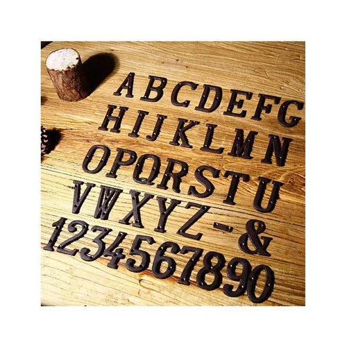 Rustic Cast Iron Black Alphabet Home Door Letters House Mailbox Address Numbers - Bild 3 von 54