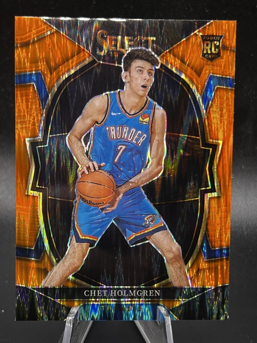 2022-23 Select Chet Holmgren Concourse Orange Flash Prizm Rookie