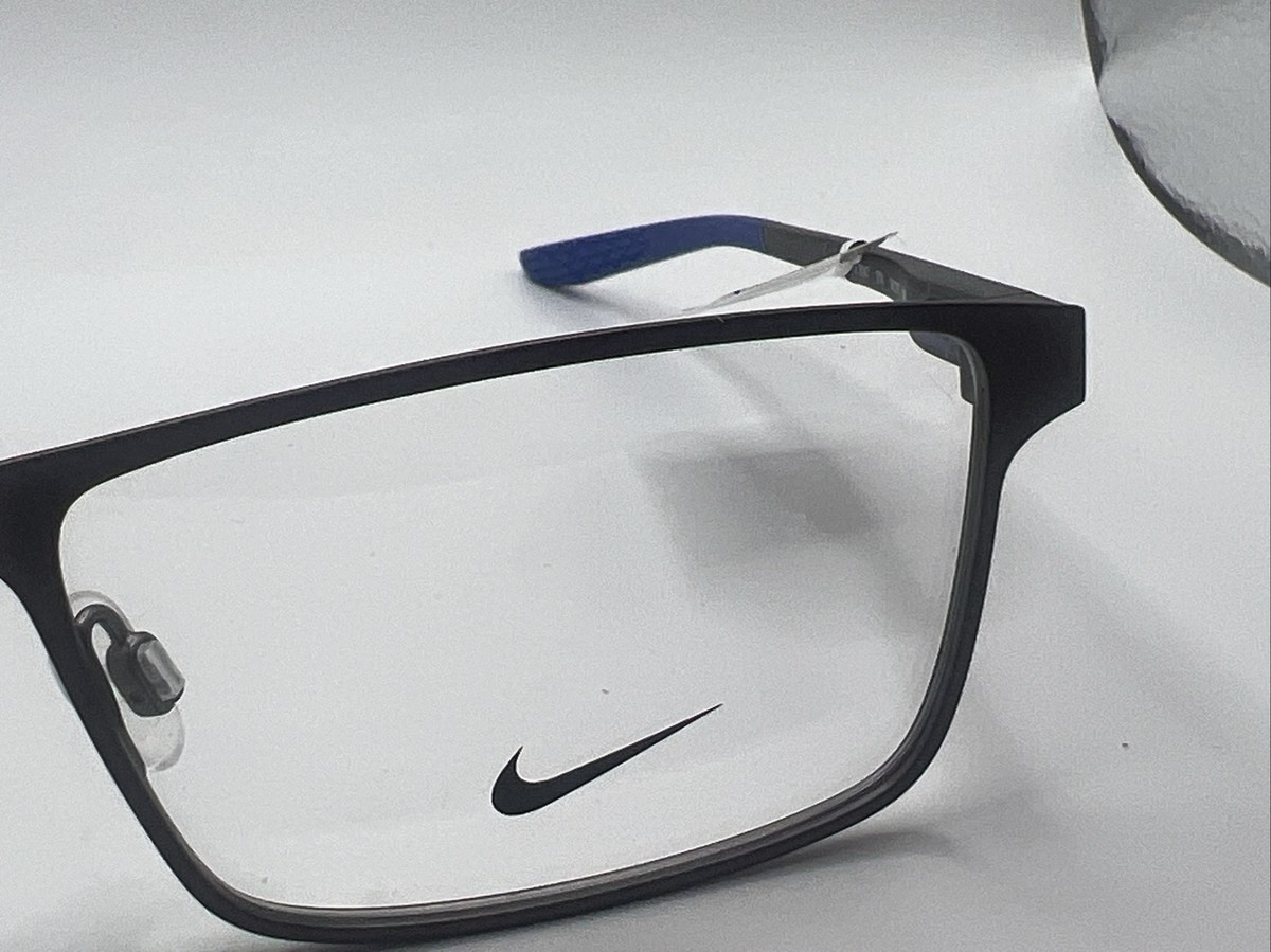 Nike 8047 074 56/17 140 Brushed Gunmetal Men's Eyeglass Frames