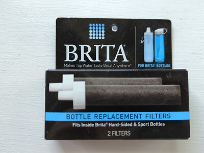 Brita Replacement Water Bottle Filter 2 Pack For Hard Sided & Sport Bottles New 