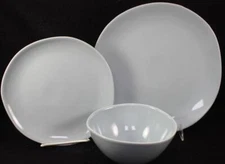 Portmeirion Arbor Robins Egg Set of Dinner Plate Salad Plate & All-Purpose Bowl