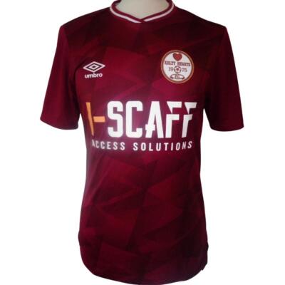 KELTY HEARTS Umbro Heim Fußballtrikot 2023-24 Neu Herren Fußballtrikot BNWT Top