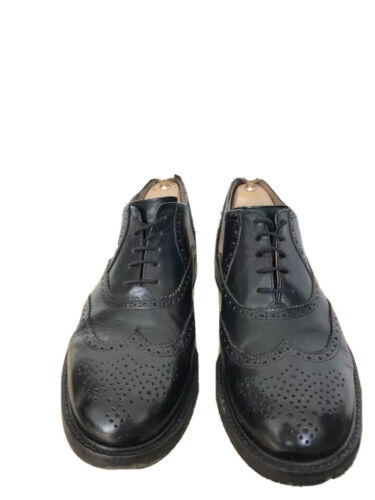 Dries Van Noten Black Leather Derbies shoes - Size 41,5 / Fits US 8