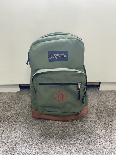 Jansport Vista Città Zaino Verde Oliva-Laptop | eBay
