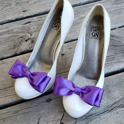 lavender satin shoes
