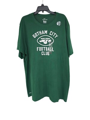 The Nike Tee NFL Gotham City New York Jets Football Club Tee Shirt XXL NWT