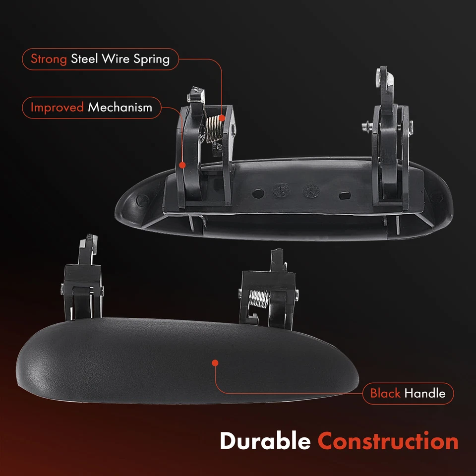 Manija de puerta exterior del pasajero delantero negra para Chevy Cavalier Pontiac Sunfire Foto 4 de 4