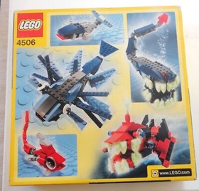 2004 Sealed Lego 4506 Deep Sea Predators Designer Set 352 Pieces 0673419034371