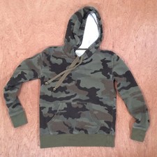J CREW HOODIE BOYS XXSMALL CAMO SWEATSHIRT DRAWSTRING CLASSIC SCHOOL OUTDOOR