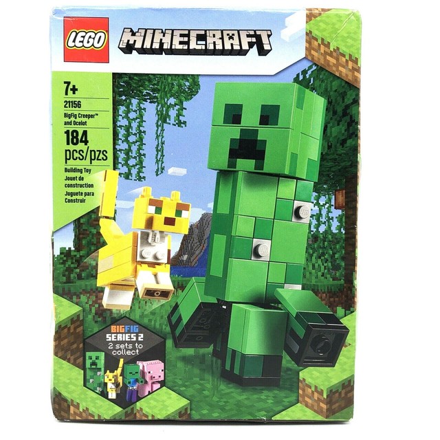 LEGO BigFig Creeper and Ocelot Minecraft (21156) for sale online | eBay