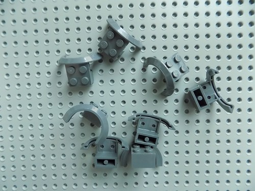 Lego Vehicle, Mudguard 4x2 1/2x1 2/3 with Arch Round lot of 8 pick your color - Picture 12 of 16